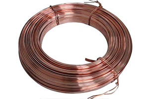 Trending Products Copper Earthing Mesh - Purple-red copper flat wire  – Wanlutong
