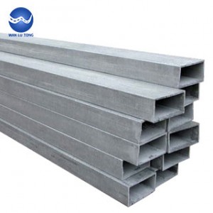 Aluminium reghoekige buis