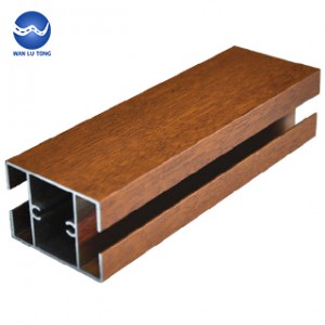 Aluminum wood composite profiles