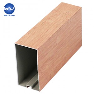 Aluminum wood composite profiles