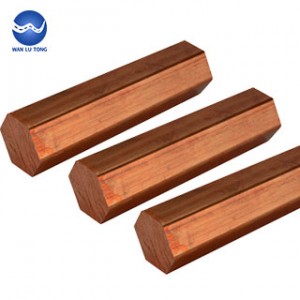 Copper hexagonal rod