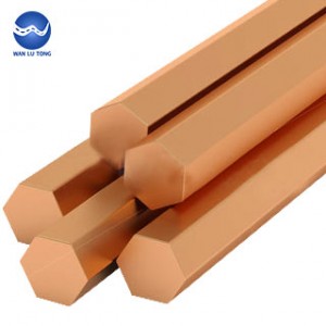 Copper hexagonal rod