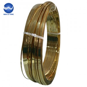 Lead brass flat wire