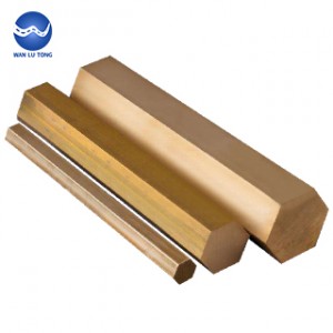 Lead brass hexagonal rod