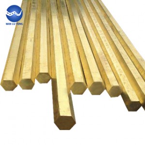 Lead brass hexagonal rod