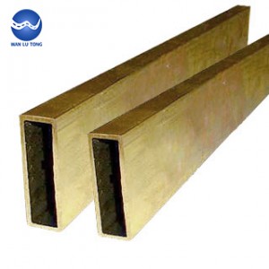 Lead brass rectangular tube