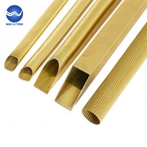 Lead brass shaped tube