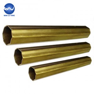 Lead brass shaped tube