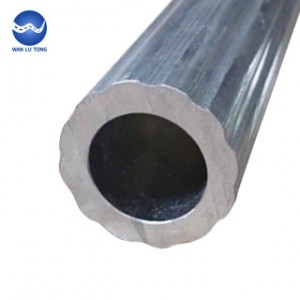 Patterned aluminum tube
