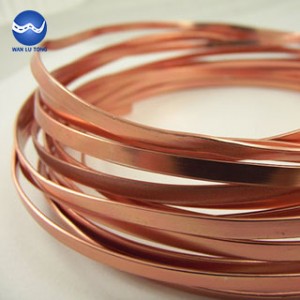 Purple copper flat wire