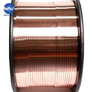 Purple copper flat wire