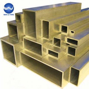 Brass rectangular tube