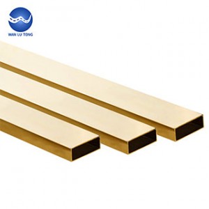 Brass rectangular tube