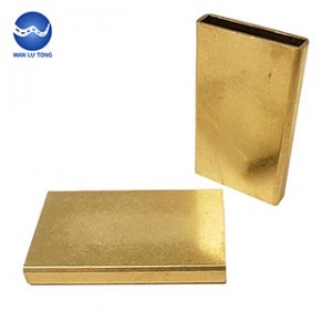 Brass rectangular tube