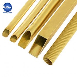 Brass shaped tube