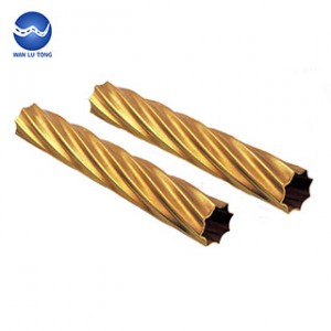 Brass shaped tube