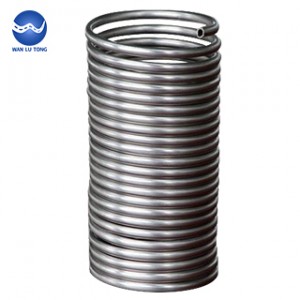 Stainless steel spiral tube