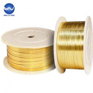 What are the characteristics and uses of brass flat wire?